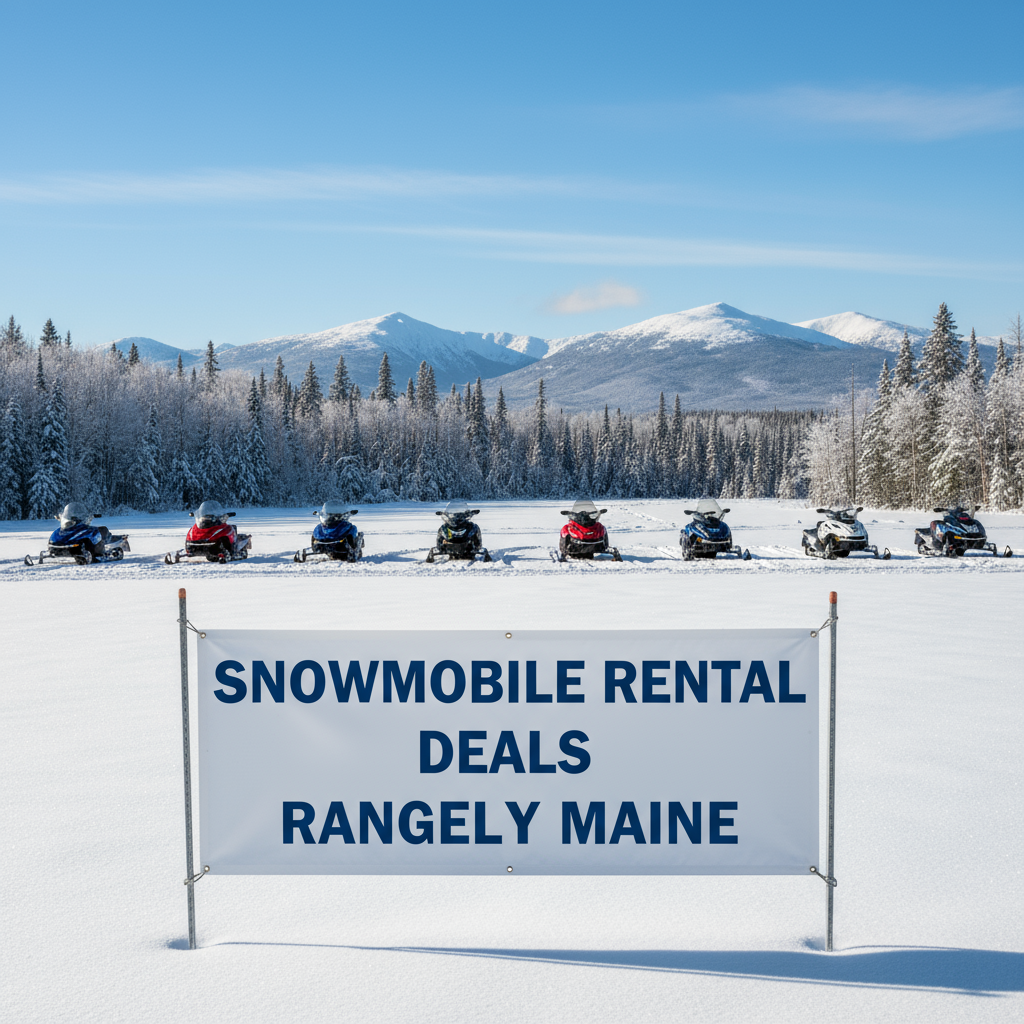 Snowmobile rental deals Rangeley Maine