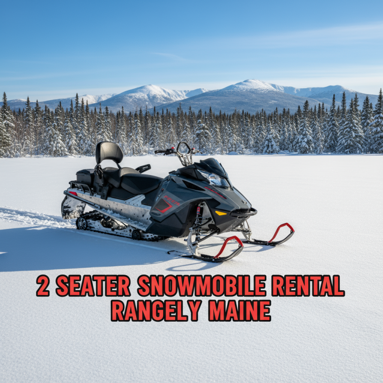 2 seater snowmobile rental Rangeley Maine